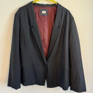 Poetry Women’s‎ Navy Blue Wool Blend Blazer Size 14